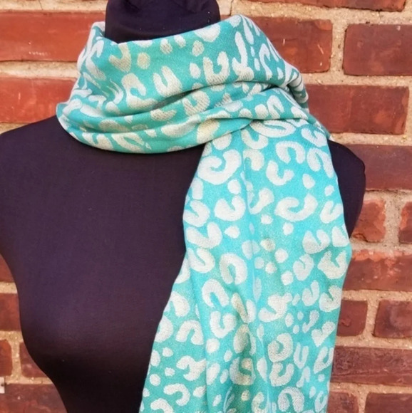 Gilded animal print scarf‎ NWT - Picture 1 of 8